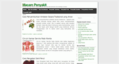 Desktop Screenshot of macampenyakit.com